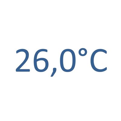 26,0 Wassertemperatur Freibad